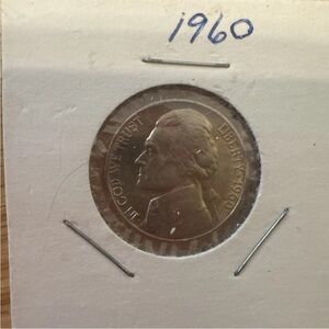 1960 Nickel Coin